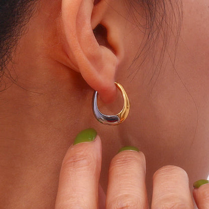 Brincos Pera em Aço Inoxidável