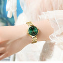CURREN Luxo Feminino Strass Dial Relógio de Quartzo Banda de Aço Inoxidável Elegante Senhoras Relógios de Pulso