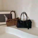 Leftside grande nupck axilas sacos senhora bolsa de ombro para as mulheres 2024 inverno nova tendência moda tendência y2k sacola bolsas