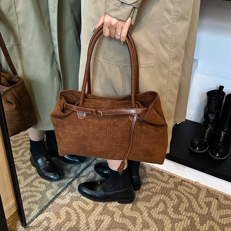 Leftside grande nupck axilas sacos senhora bolsa de ombro para as mulheres 2024 inverno nova tendência moda tendência y2k sacola bolsas