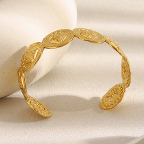 Ebbelle nova fruta criativa redonda morango manguito pulseira de aço inoxidável à prova dwaterproof água jóias de declaração feminina