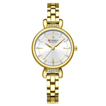 Relógio Feminino Curren Luxuoso com Strass Brilhante