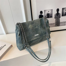 Leftside retro chian couro sacos de ombro para as mulheres simples sacola 2023 inverno crossbody saco senhora viagem bolsas vintage