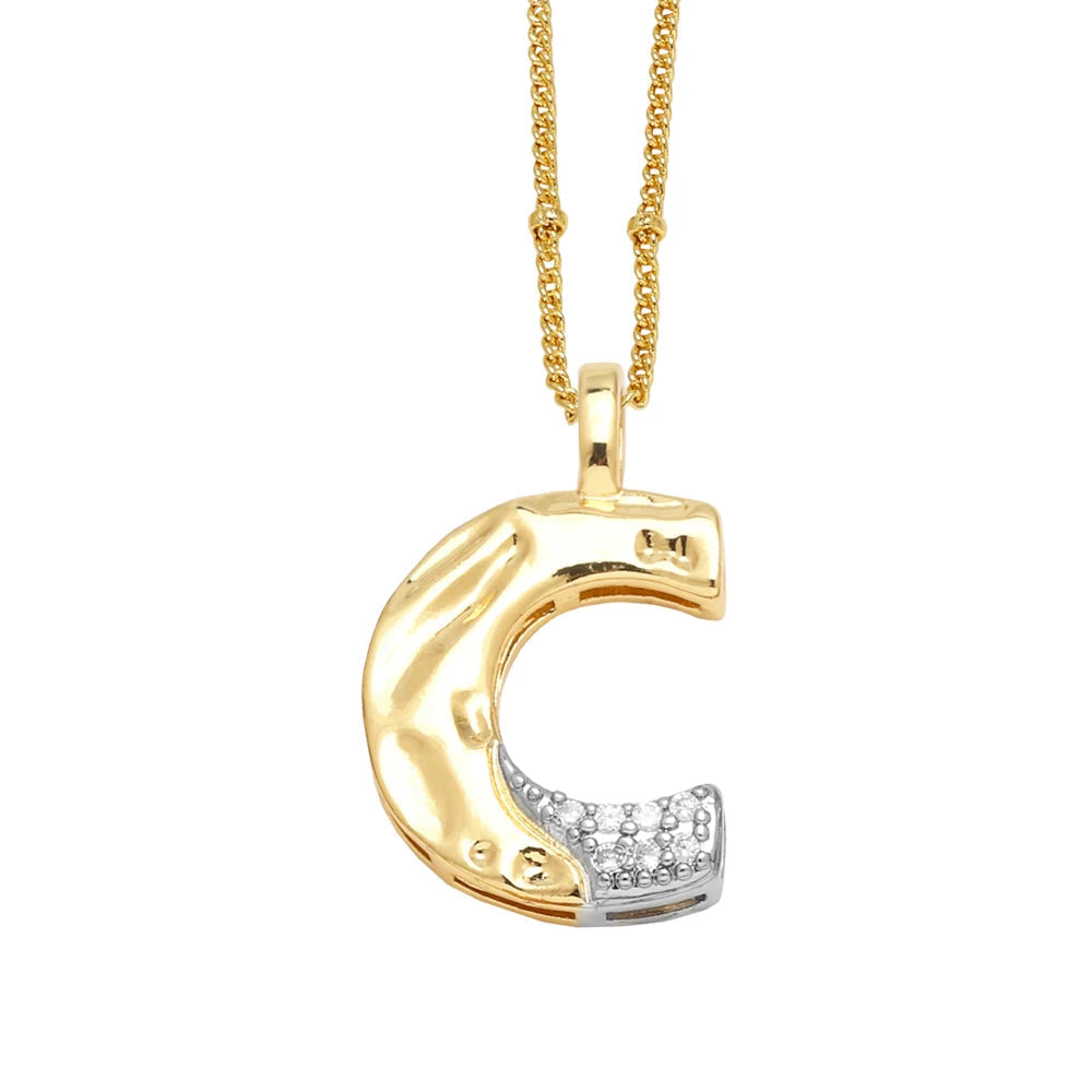 Colar Inicial Personalizado com Cristais FLOLA