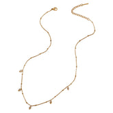 Colar Pingente Rhombus Zircão 18K Banhado a Ouro