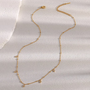 Colar Pingente Rhombus Zircão 18K Banhado a Ouro