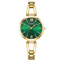 Relógio Feminino Curren Luxo com Strass e Aço Inoxidável