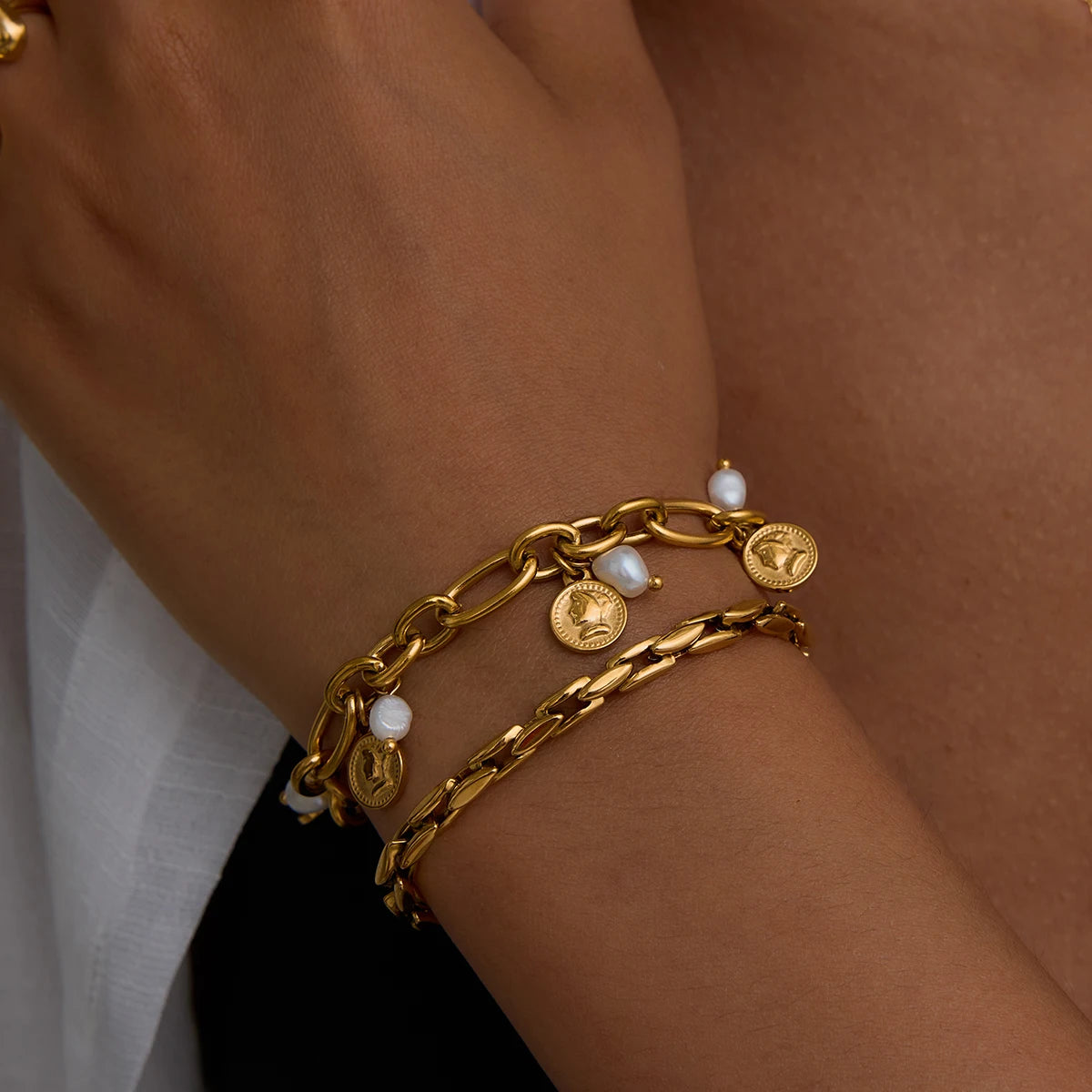 Pulseira Minimalista 18K Banhada a Ouro Uworld