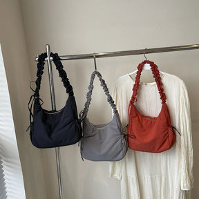 Leftside design macio pano pequeno shopper compras axilas sacos senhora bolsa de ombro para as mulheres 2024 tendência moda y2k bolsas