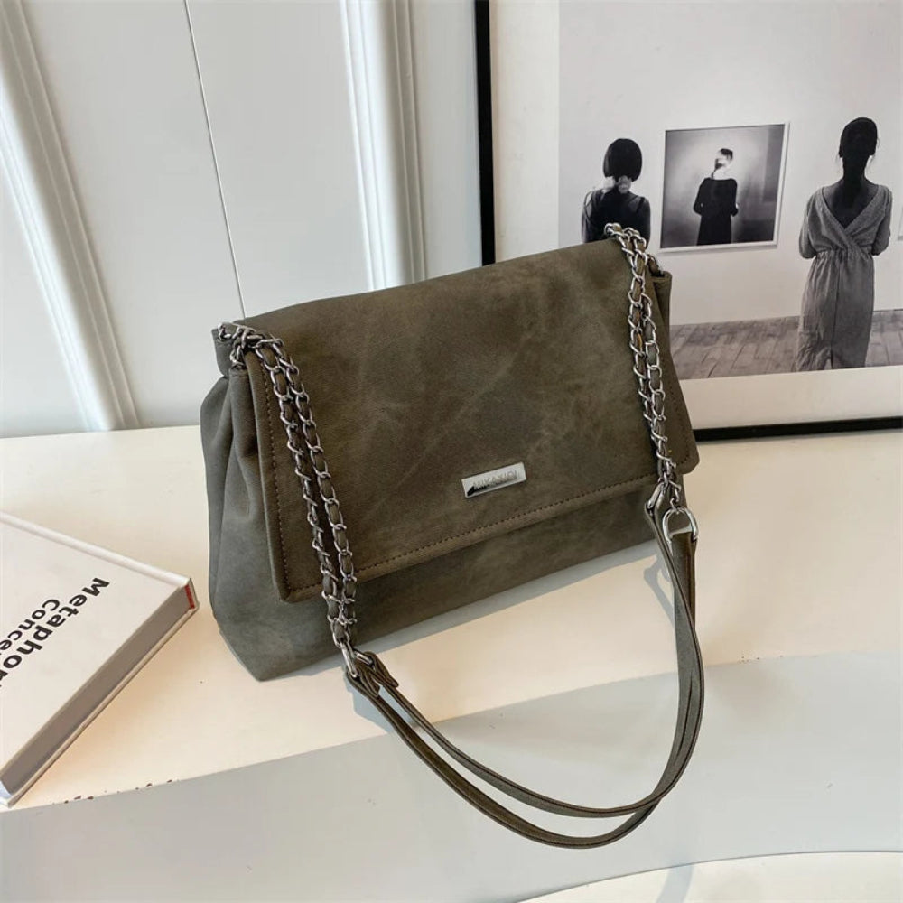 Leftside retro chian couro sacos de ombro para as mulheres simples sacola 2023 inverno crossbody saco senhora viagem bolsas vintage