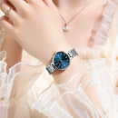 CURREN Luxo Feminino Strass Dial Relógio de Quartzo Banda de Aço Inoxidável Elegante Senhoras Relógios de Pulso