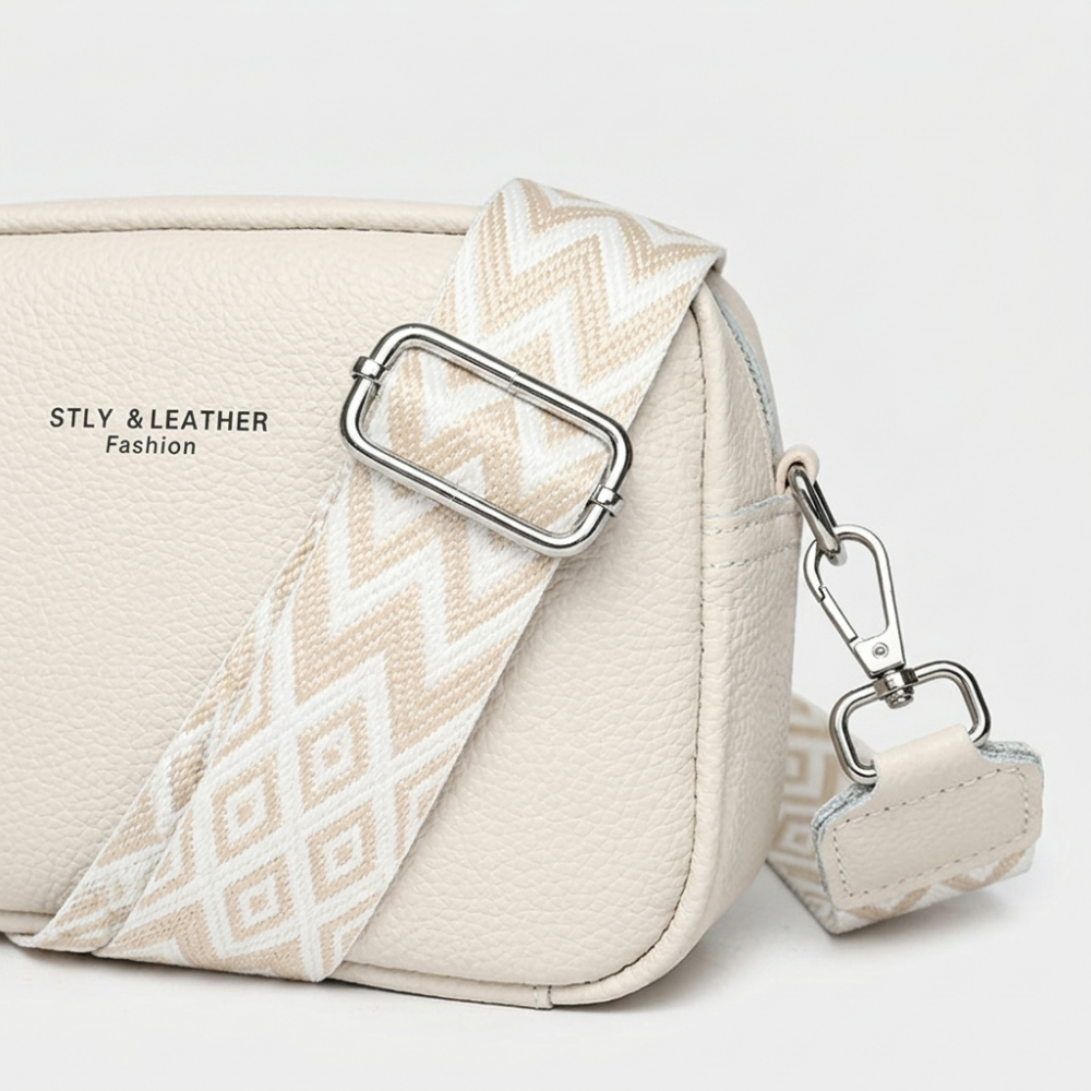Elegante Bolsa Crossbody de Couro Legítimo para Mulheres