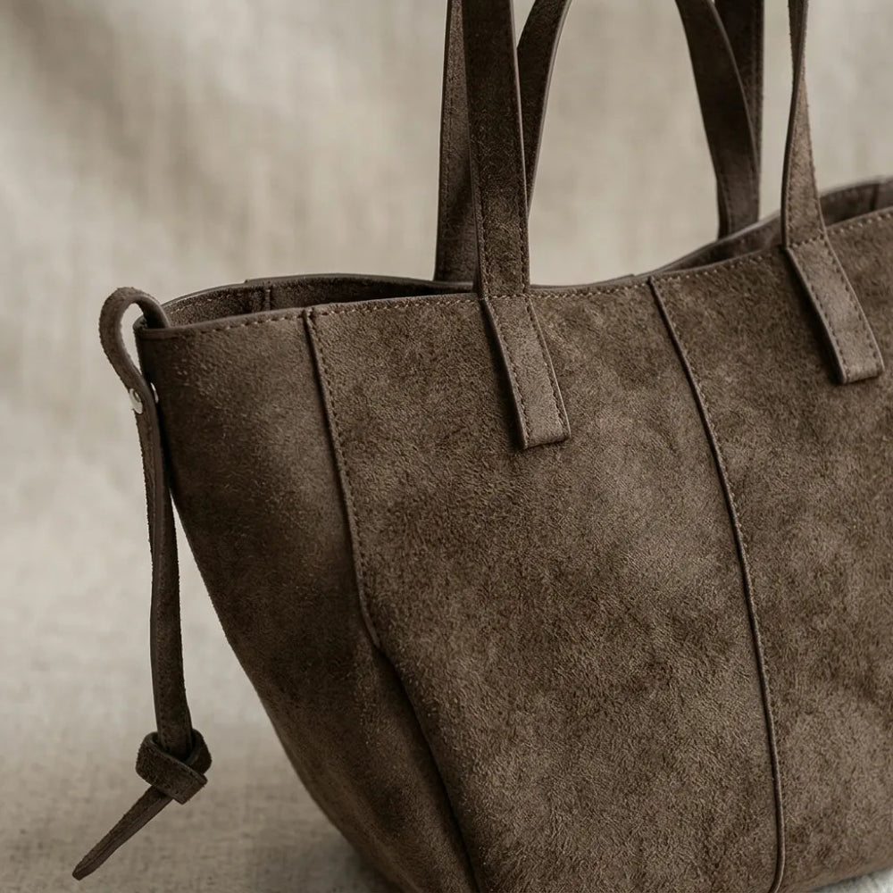 Bolsa de Ombro Luxuosa em Couro Plutônio para Mulheres