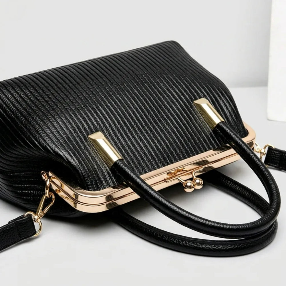 Bolsa Feminina Luxo Couro Transversal e Ombro