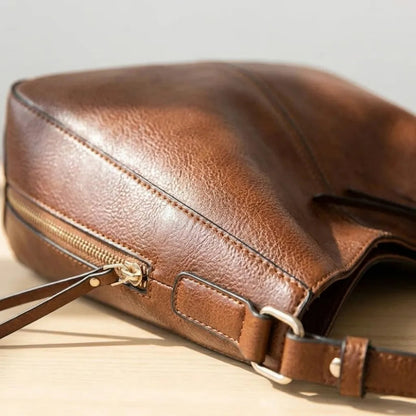 Bolsa Hobo de Couro PU Elegância Atemporal