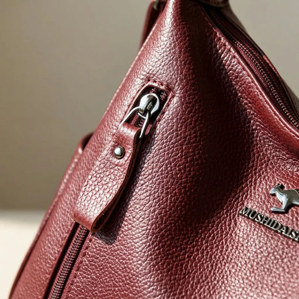 Bolsa Luxuosa Crossbody de Couro Plutônio