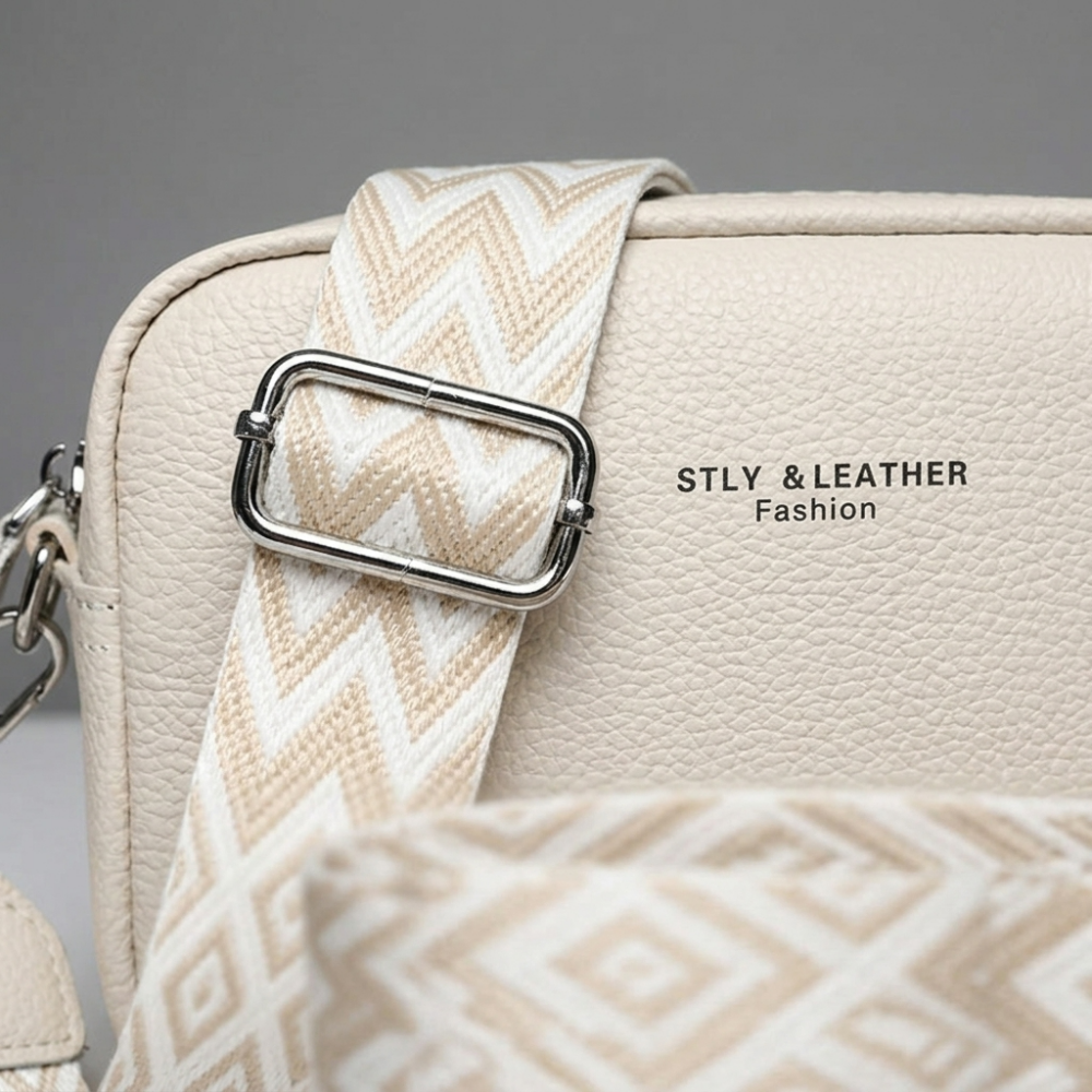 Elegante Bolsa Crossbody de Couro Legítimo para Mulheres