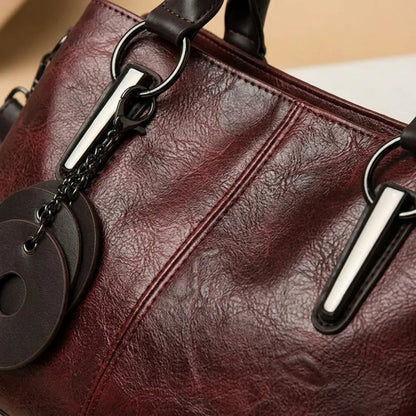 Bolsa de Couro Luxuosa Feminina - Alta Capacidade