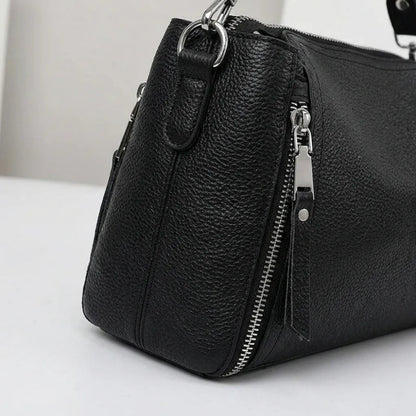 Bolsa Crossbody de Couro Legítimo Feminina de Luxo