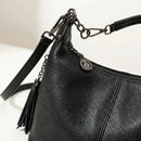 Bolsa de Luxo em Couro Legítimo com Borla para Mulheres