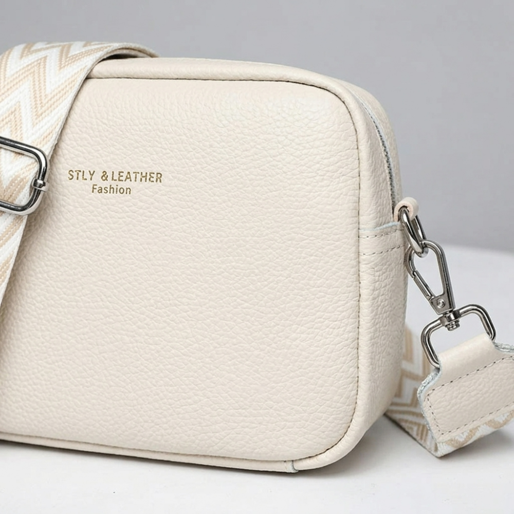 Elegante Bolsa Crossbody de Couro Legítimo para Mulheres