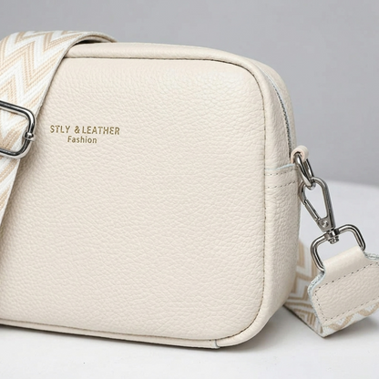 Elegante Bolsa Crossbody de Couro Legítimo para Mulheres
