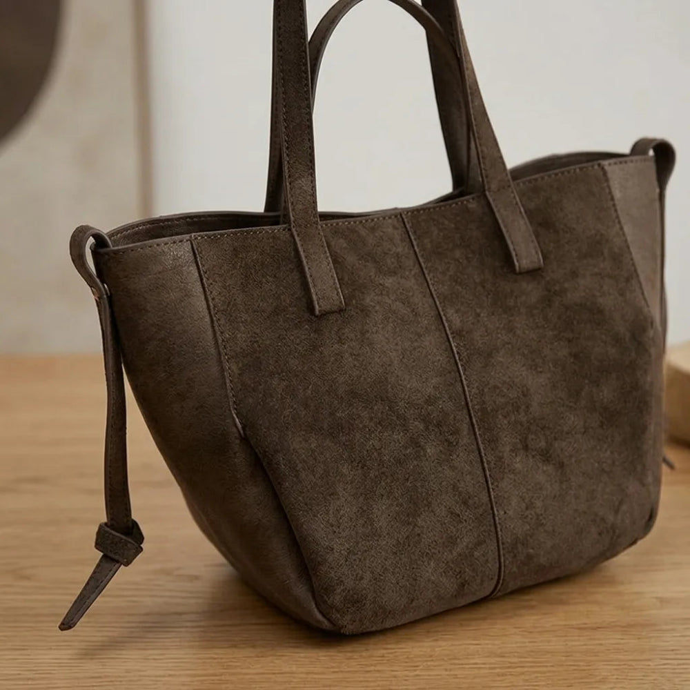 Bolsa de Ombro Luxuosa em Couro Plutônio para Mulheres