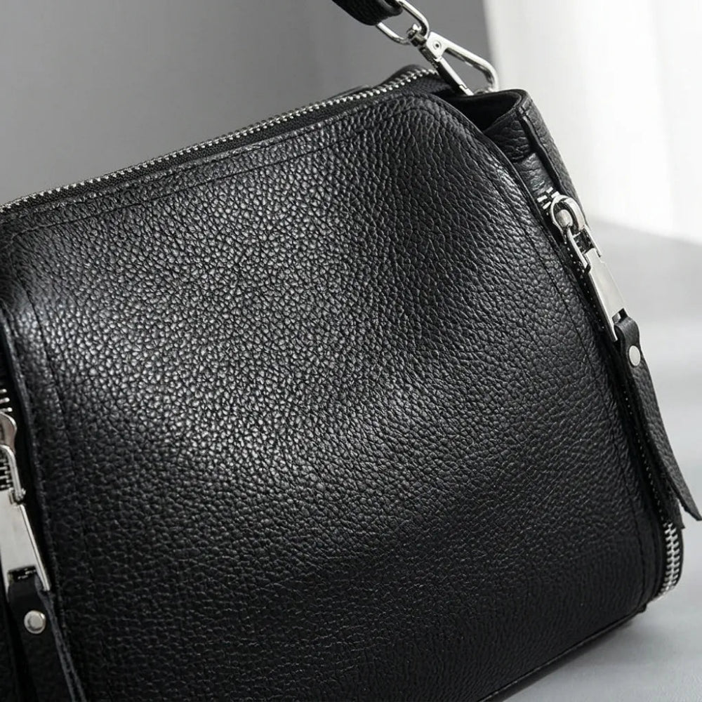 Bolsa Crossbody de Couro Legítimo Feminina de Luxo