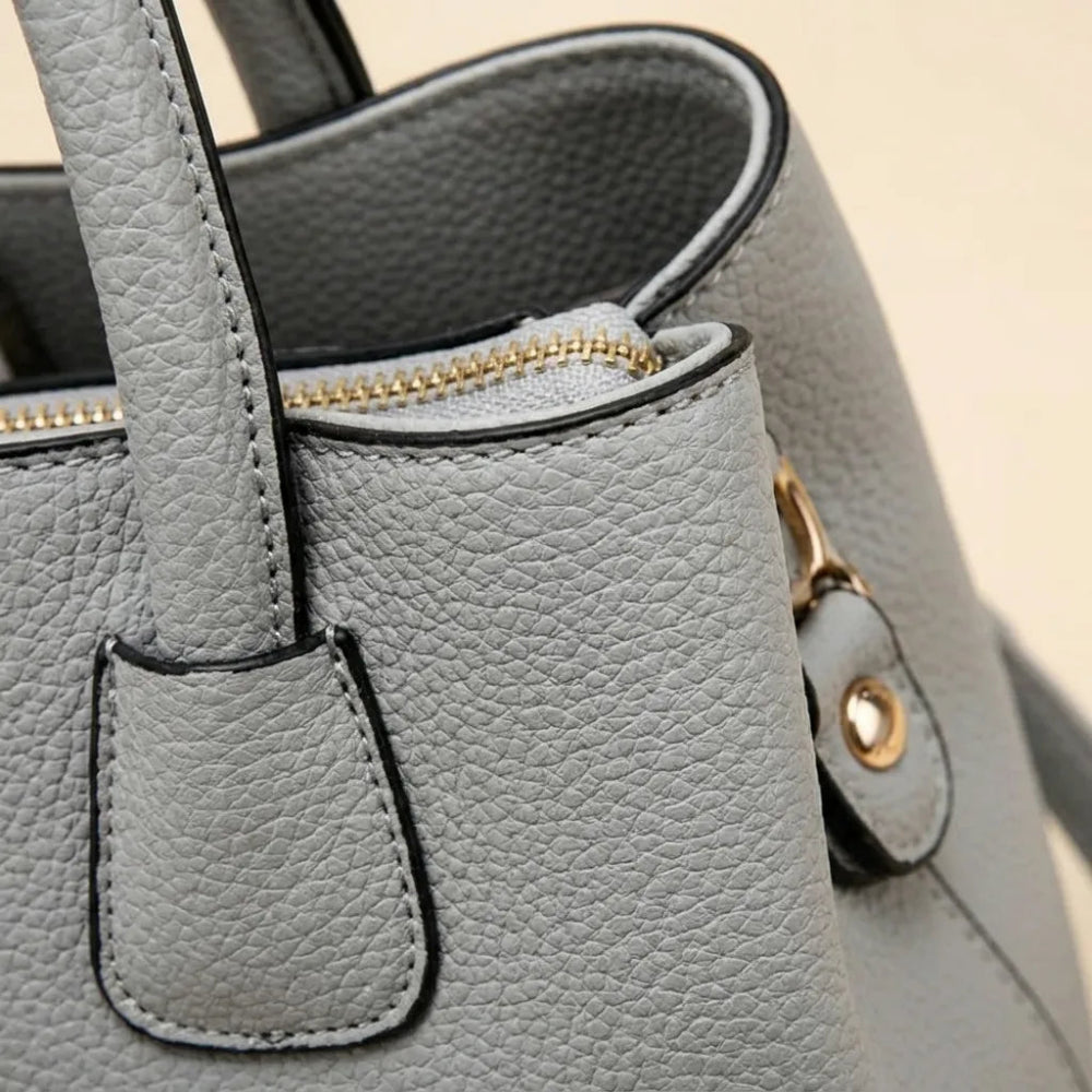 Elegante Bolsa de Couro Plutônio Feminina