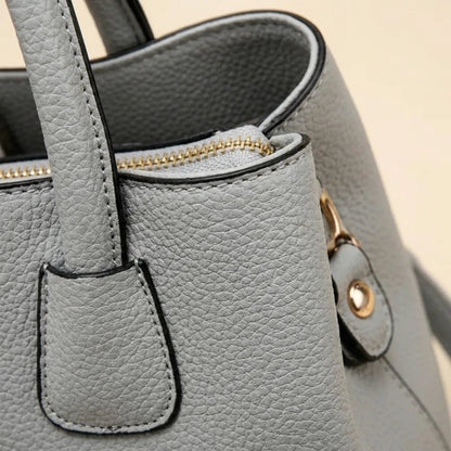 Elegante Bolsa de Couro Plutônio Feminina