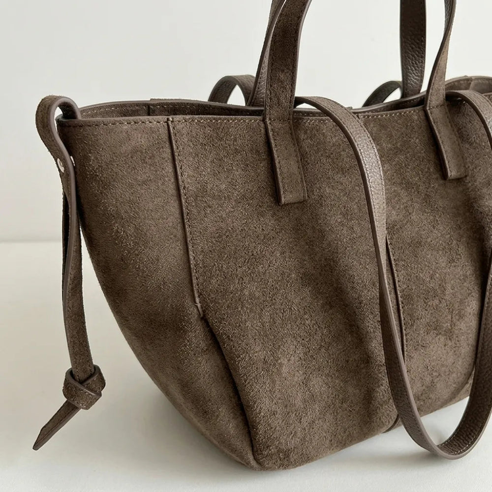 Bolsa de Ombro Luxuosa em Couro Plutônio para Mulheres