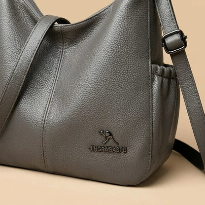 Bolsa de Couro Macio para Mulheres - Design Elegante