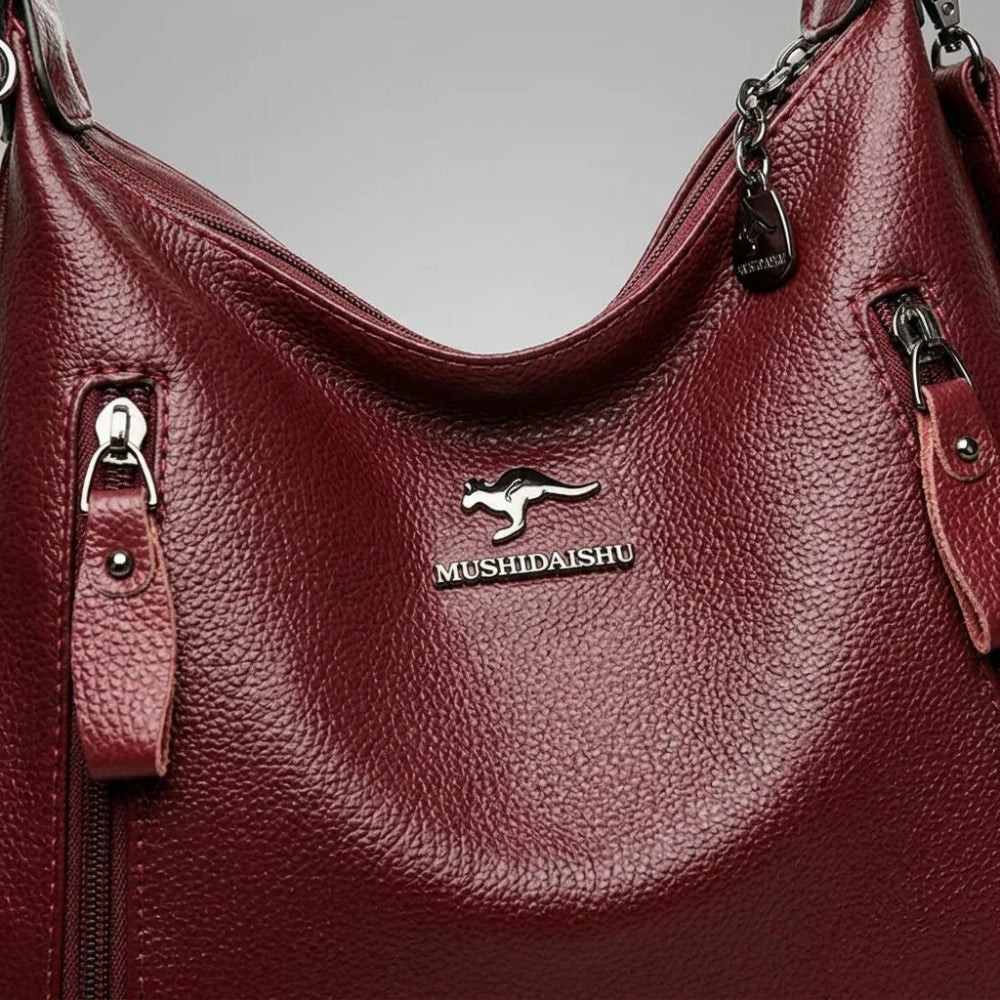Bolsa Luxuosa Crossbody de Couro Plutônio