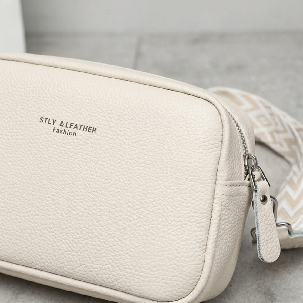 Elegante Bolsa Crossbody de Couro Legítimo para Mulheres