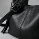 Bolsa de Luxo em Couro Legítimo com Borla para Mulheres