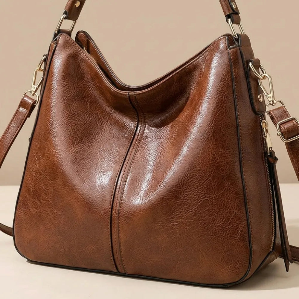 Bolsa Hobo de Couro PU Elegância Atemporal