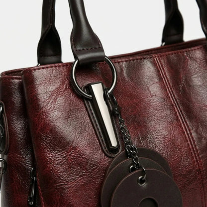 Bolsa de Couro Luxuosa Feminina - Alta Capacidade