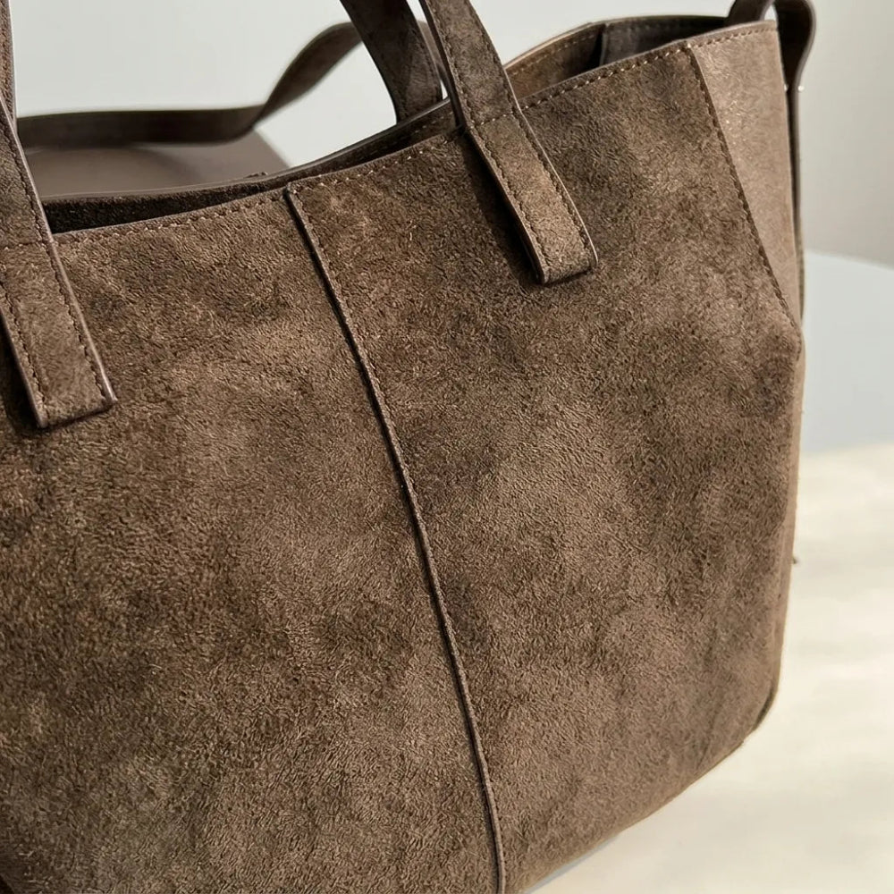 Bolsa de Ombro Luxuosa em Couro Plutônio para Mulheres