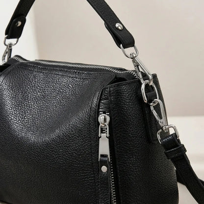 Bolsa Crossbody de Couro Legítimo Feminina de Luxo