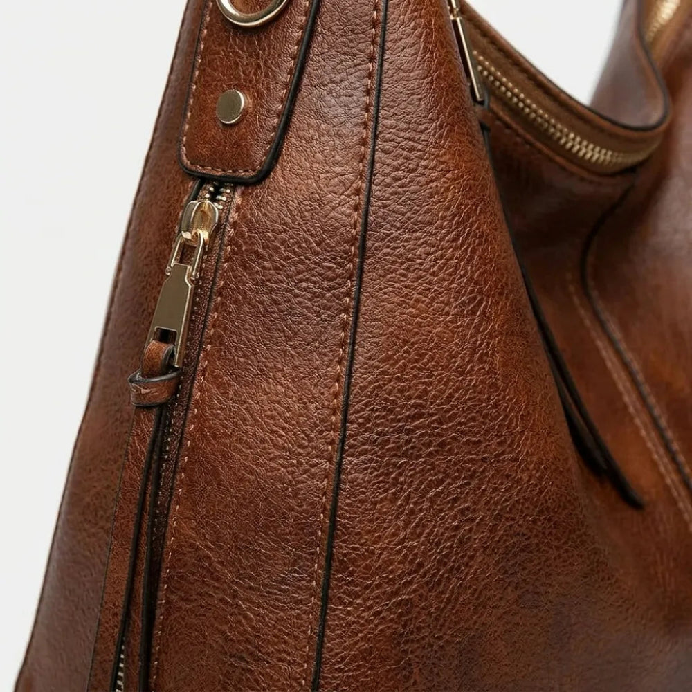 Bolsa Hobo de Couro PU Elegância Atemporal
