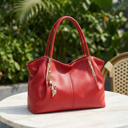 Bolsa Feminina de Luxo em Couro PU com Alça Superior