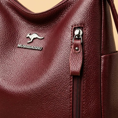 Bolsa Luxuosa Crossbody de Couro Plutônio