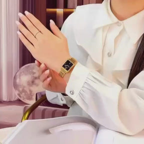 OLEVS Relógio de Luxo Feminino à Prova D'Água em Ouro