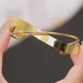 Pulseira Onda Minimalista 18K Ouro Uworld