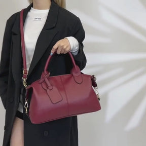 Bolsa de Ombro em Couro Macio - Elegância Casual