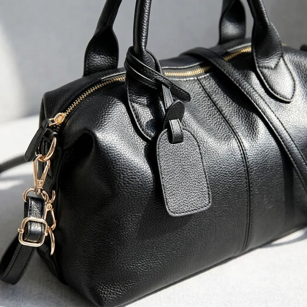 Bolsa de Ombro em Couro Macio - Elegância Casual