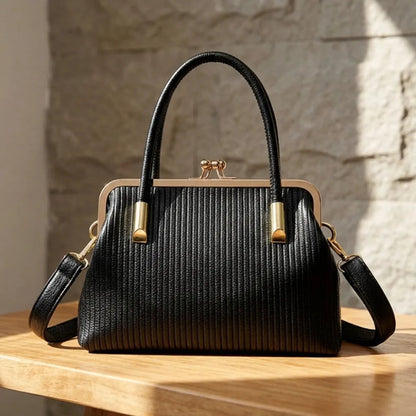 Bolsa Feminina Luxo Couro Transversal e Ombro