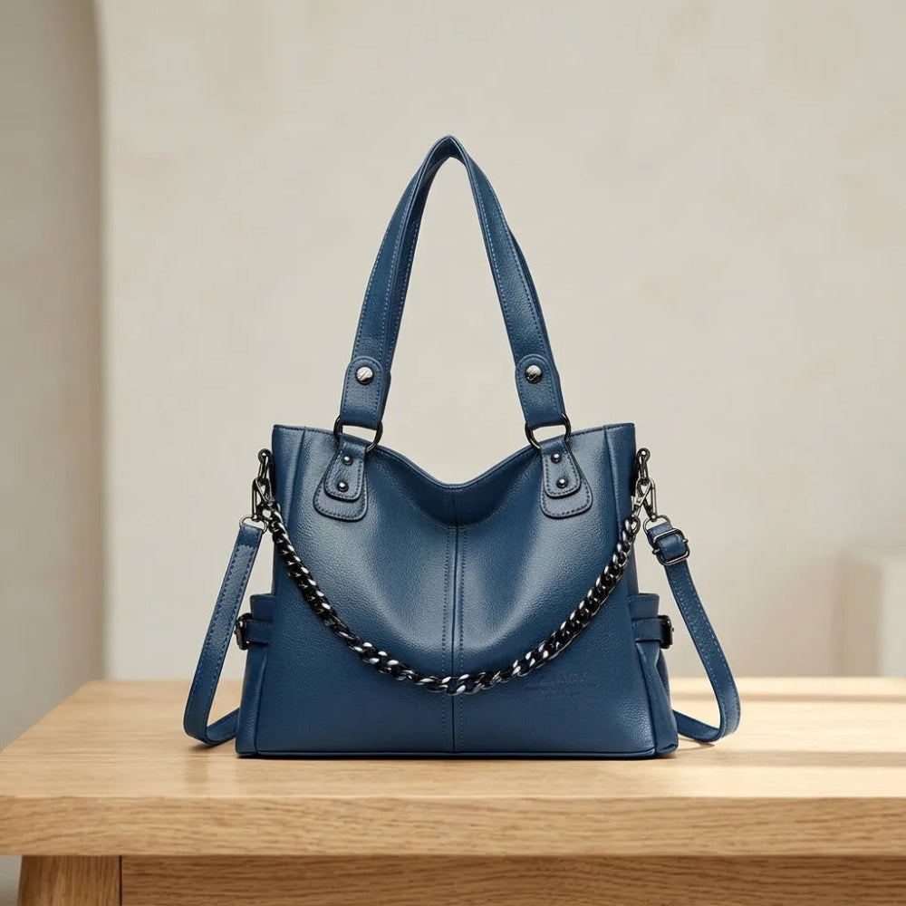 Bolsa de Luxo Feminina em Couro Macio