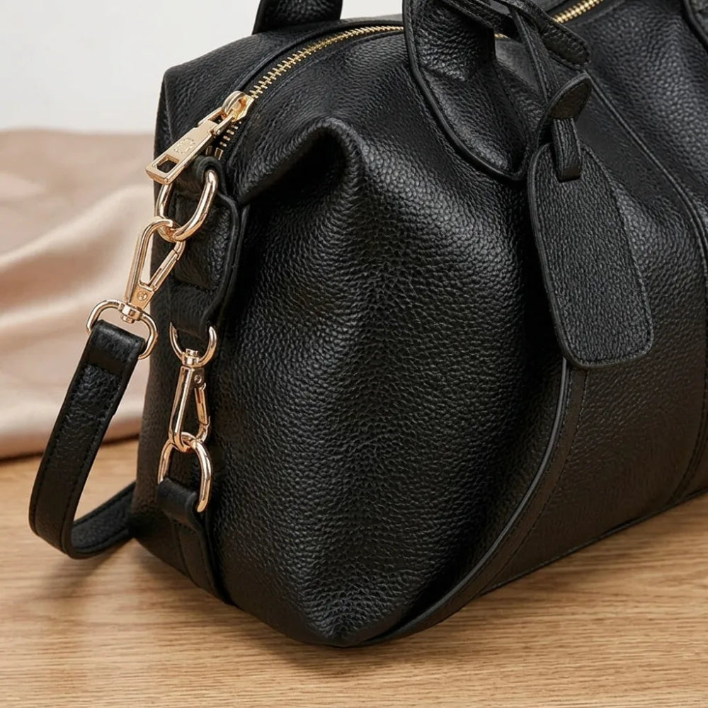 Bolsa de Ombro em Couro Macio - Elegância Casual