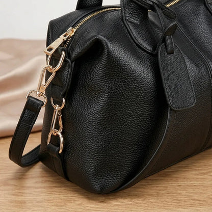Bolsa de Ombro em Couro Macio - Elegância Casual